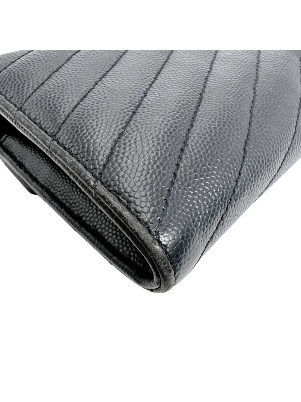 Saint Laurent Cassandra Wallet Button Type Black - Picture 7 of 15